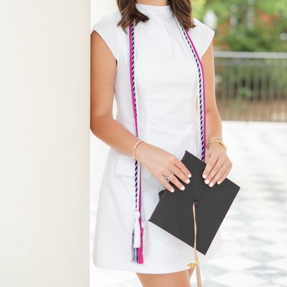 Anthropology dress. Size small. Only worn for graduation cap sleeve pearl pocket - Picture 2 of 2